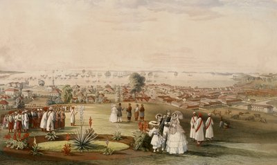 View of Singapore from Fort Canning, 1846 by John Turnbull Thomson